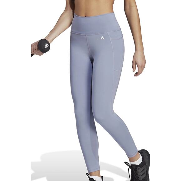 adidas Women's Optime Stash High Waisted 7/8 Tights - Picture 1 of 5